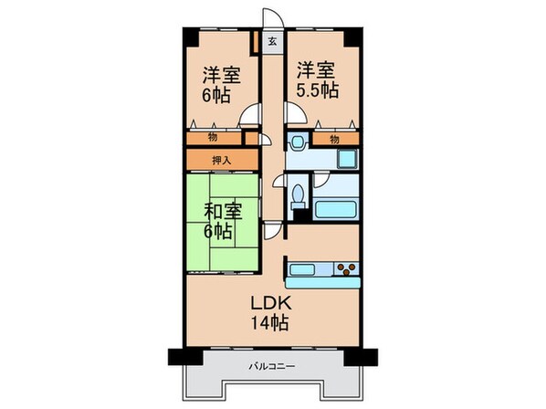 CASSIA南住吉の物件間取画像